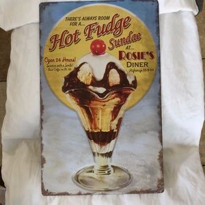 Ice Cream Signs, Vintage Style,  5 each different